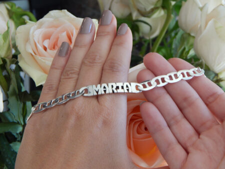 PERSONALIZED STERLING SILVER BRACELET