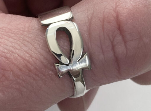 Sterling Silver Egyptian Ankh Ring