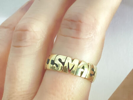 14kt Gold Name Ring