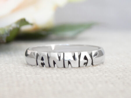 Sterling Silver Name Ring